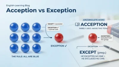 Acception vs Exception
