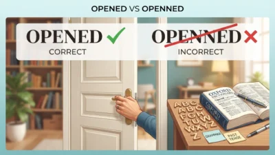 Opened vs Openned
