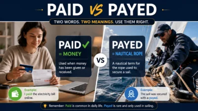 Paid vs Payed
