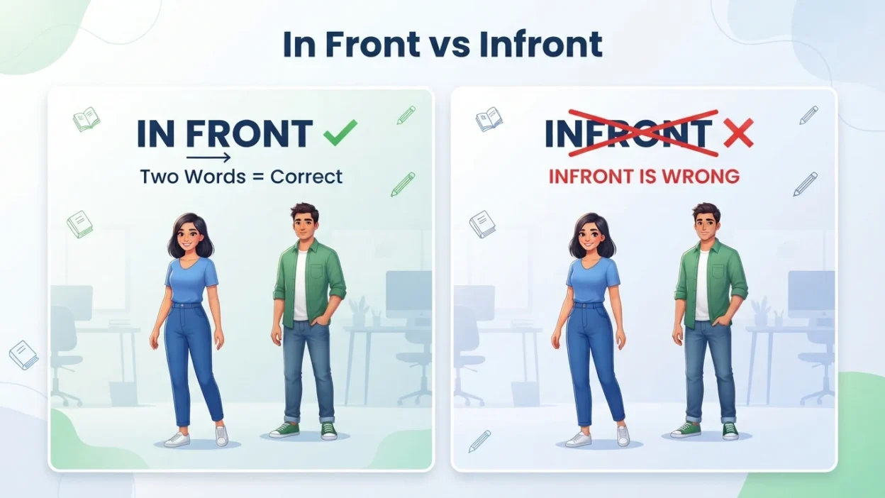 In Front vs Infront