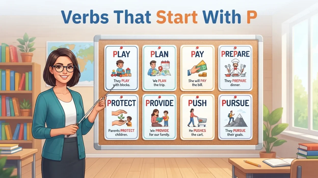 Verbs That Start With P
