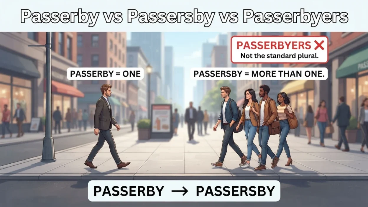 Passersby vs Passerbyers vs Passerby