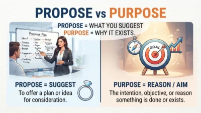 Propose vs Purpose