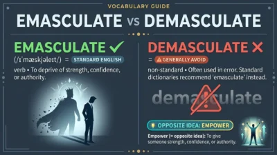 Emasculate vs Demasculate