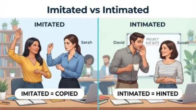 Imitated vs Intimated